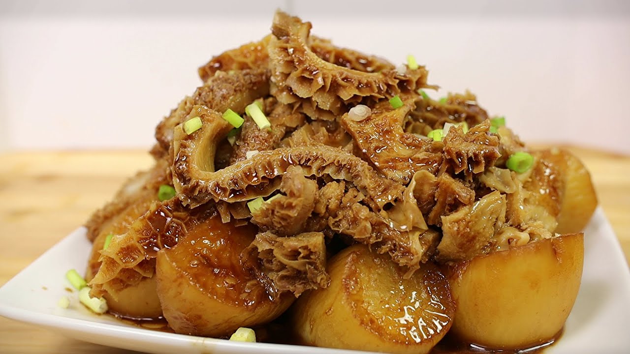 Braised Honeycomb Beef Tripe