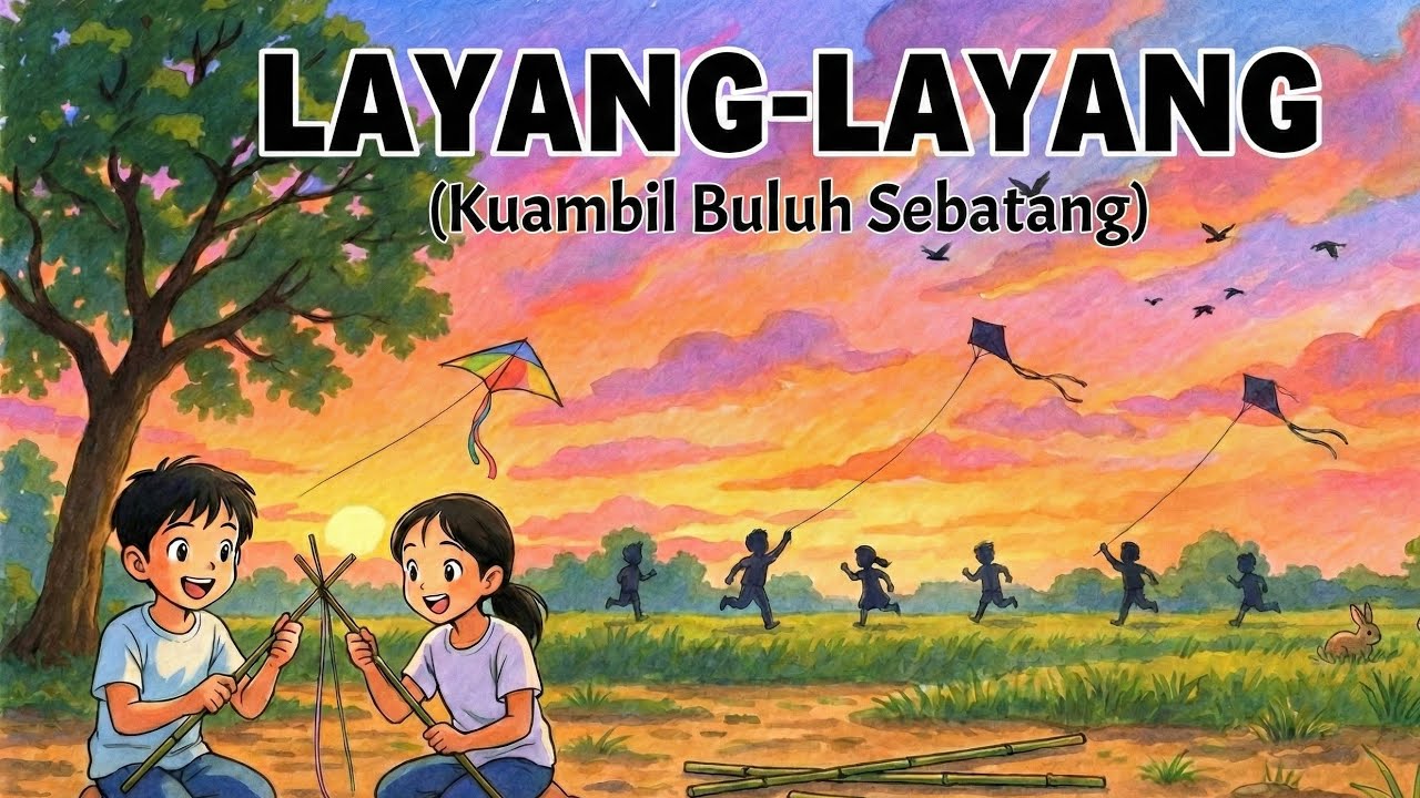 Layang Layang (Kuambil Buluh Sebatang) - Lagu Anak Indonesia Terpopuler - Lagu Anak Populer