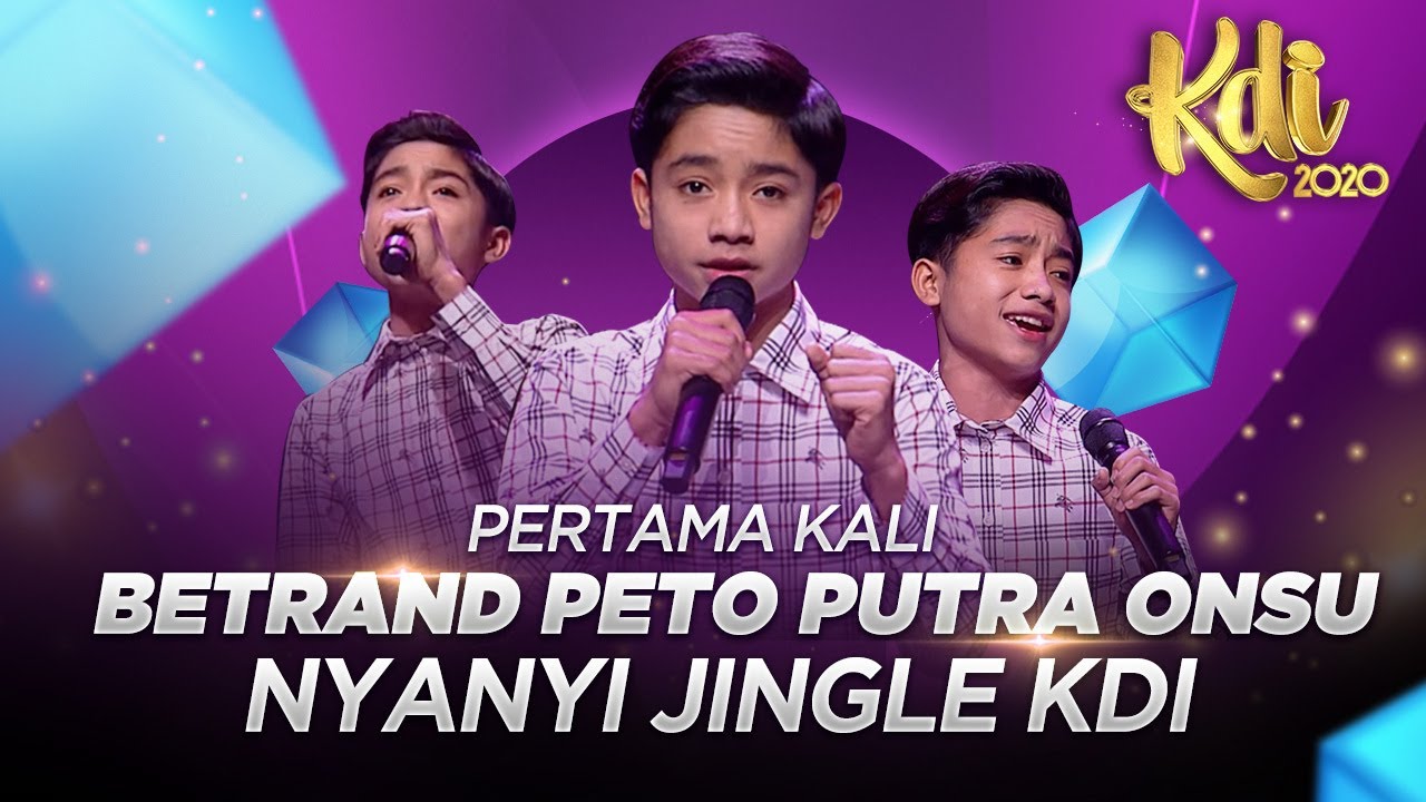 PERTAMA KALI! Betrand Peto Putra Onsu  Nyanyi Jingle KDI 2020
