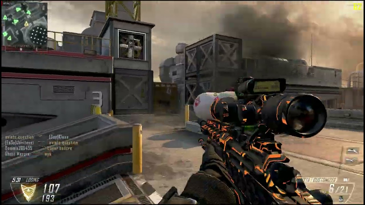 BO2 plutonium Sniping Gameplay on Meltdown