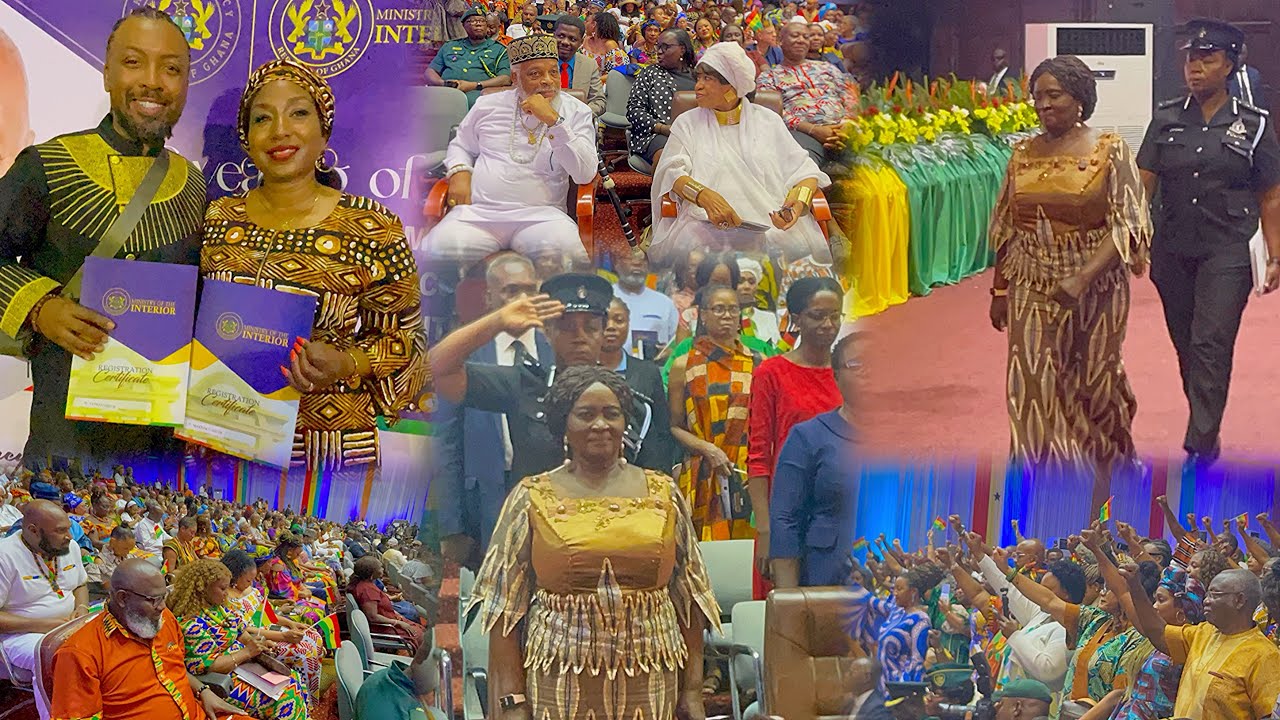 😍Veep Jane Naana Opoku Beautiful Arrival at AICC for African Diaspora Oath of Allegiance Swearing-In