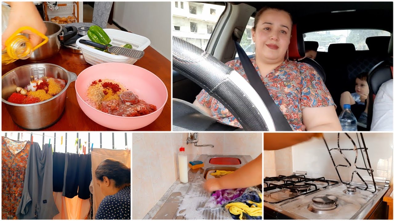 #روتين صيفي🌞🇩🇿متنوع معمر نشاط 🤩 زيارة خفيفة لدرانا👌عشاء صيفي خفيف😋وفطور 🍲 يشهي دولمة بنتها هبال🙈😋