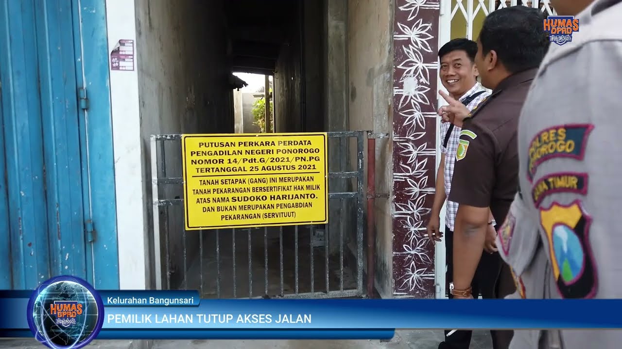AKSES JALAN DI WILAYAH GAJAH MADA DI TUTUP, KETUA DPRD DATANGI UNTUK MEMBANTU MENCARI SOLISI.