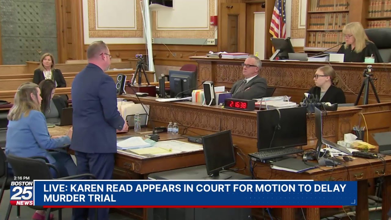 WATCH LIVE: Karen Read appears in court for motion to delay murder trial.