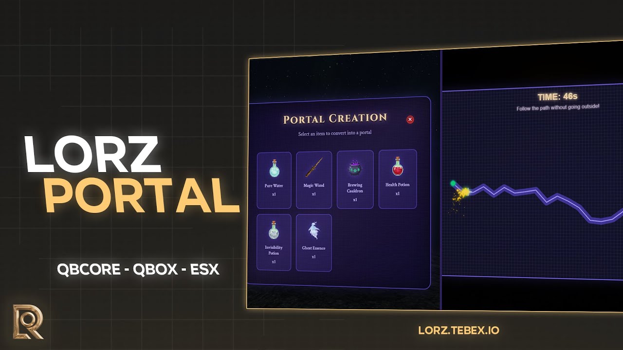 🌀 FiveM Portal System | LORZ | ⚡ Dynamic Teleport Portals