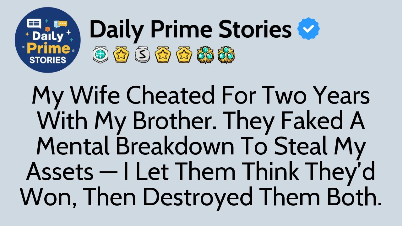My Wife Cheated For Two Years With My Brother. They Faked A Mental Breakdown To Steal My Assets ...