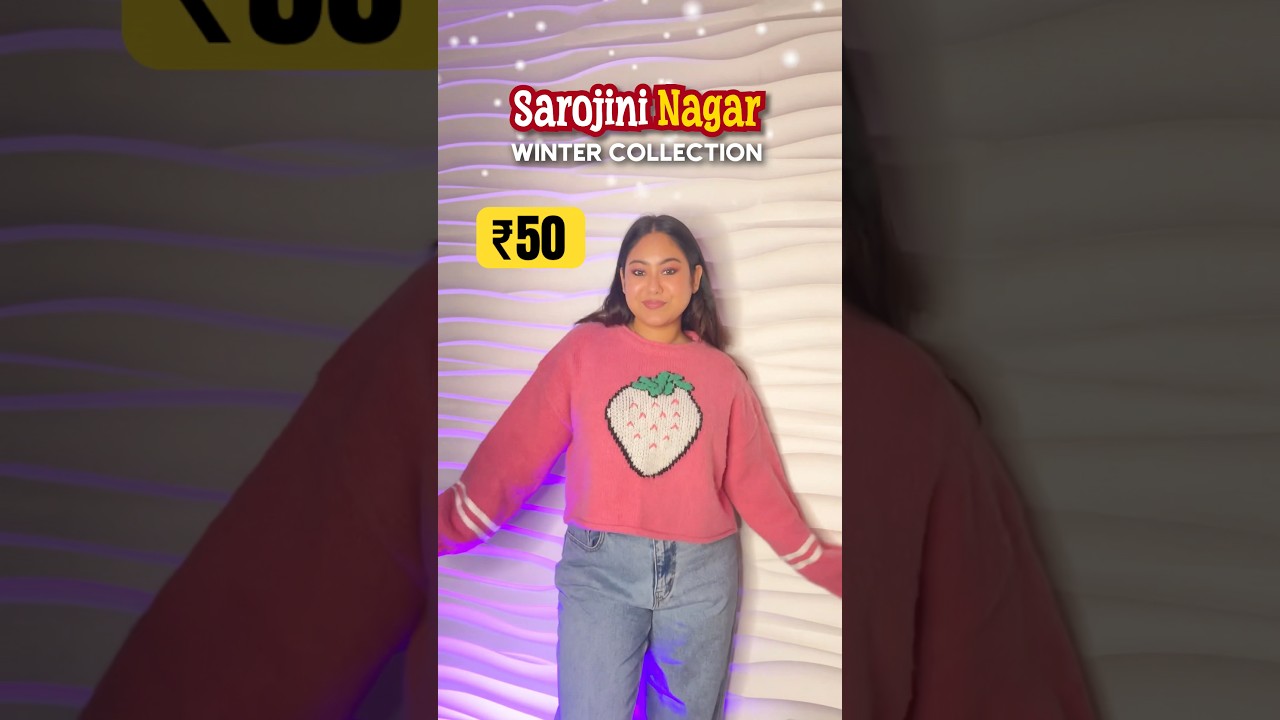 sarojini nagar tryon haul ₹50 💖🛍️ *winter edition* #shorts #haul