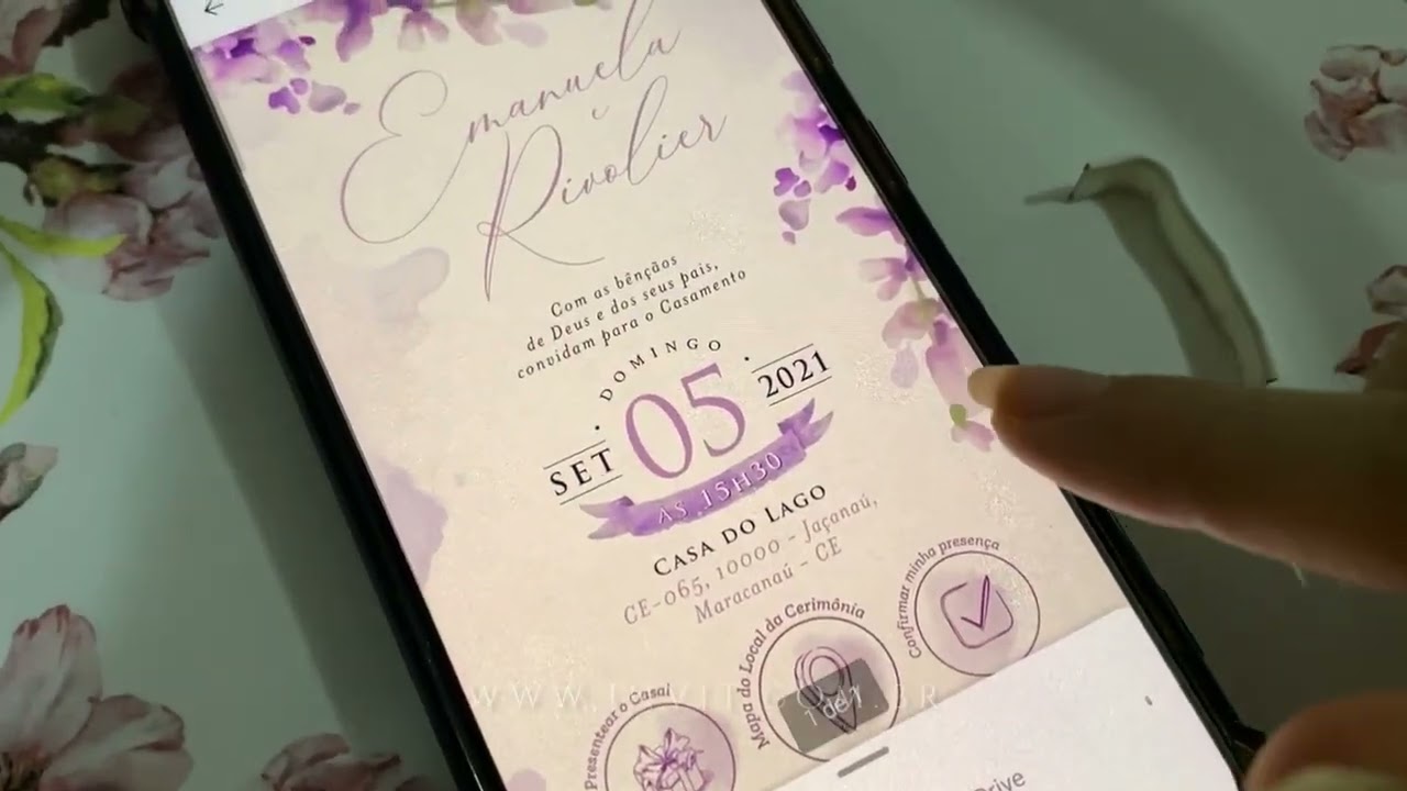 Casamento, receber em dinheiro - Convites Virtuais da Invit, &iacute;cones clic&aacute;veis