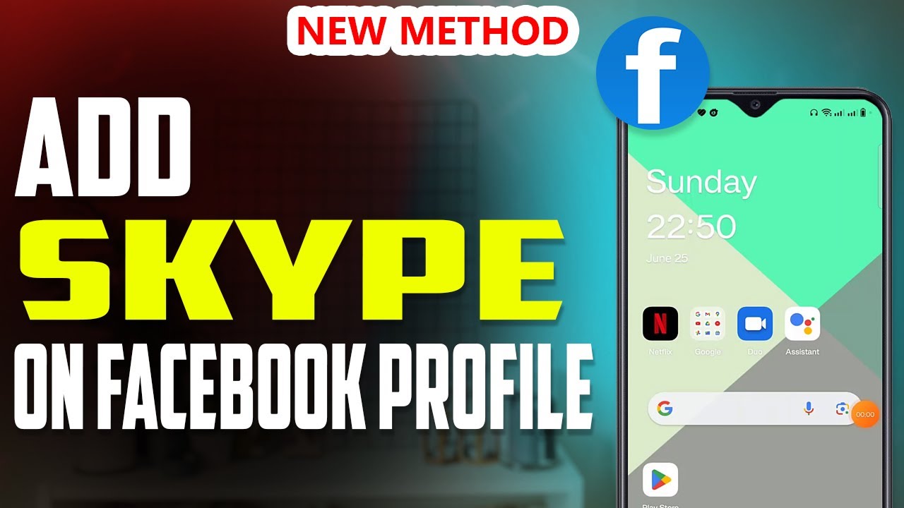 How to add Skype on Facebook profile 2023