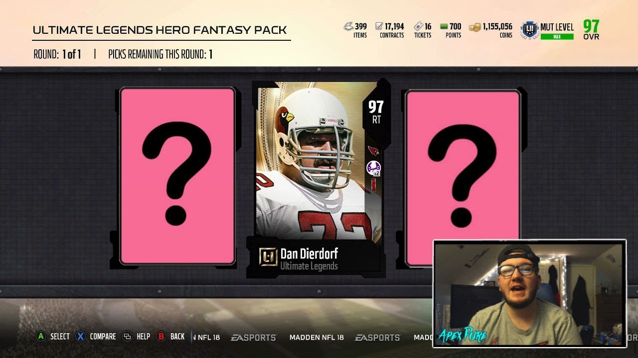 345K PULL! ULTIMATE LEGENDS HERO FANTASY PACK! MUT LEVEL 52! | MUT 18 |
