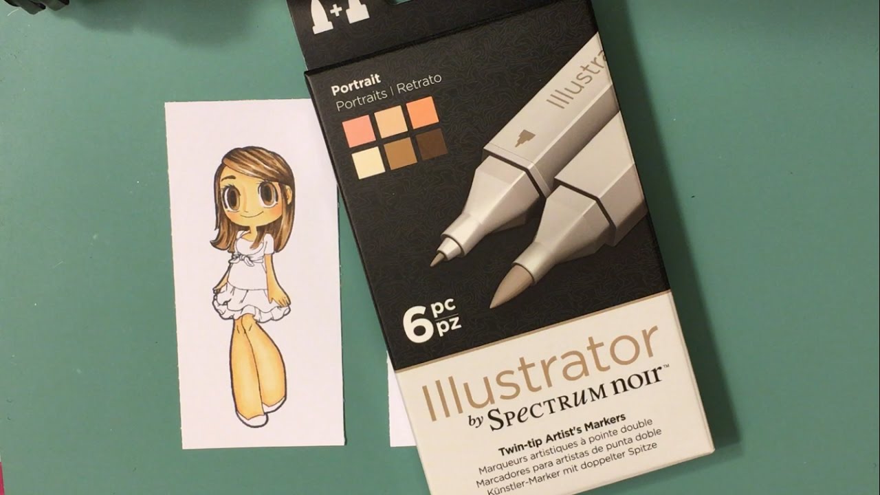 NEW Spectrum Noir "Illustrator" Alcohol Markers Review and Demo