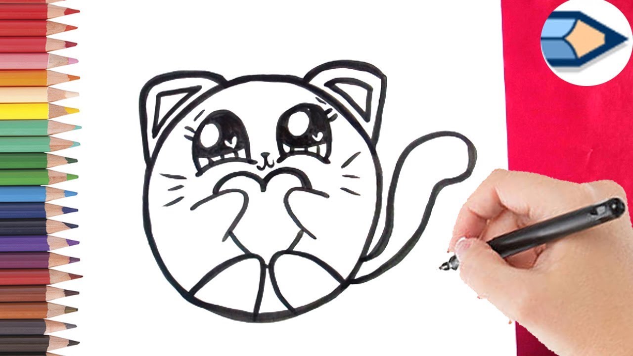 HOE TEKEN JE EEN SCHATTIG POESJE? LEREN TEKENEN VOOR KIDS
