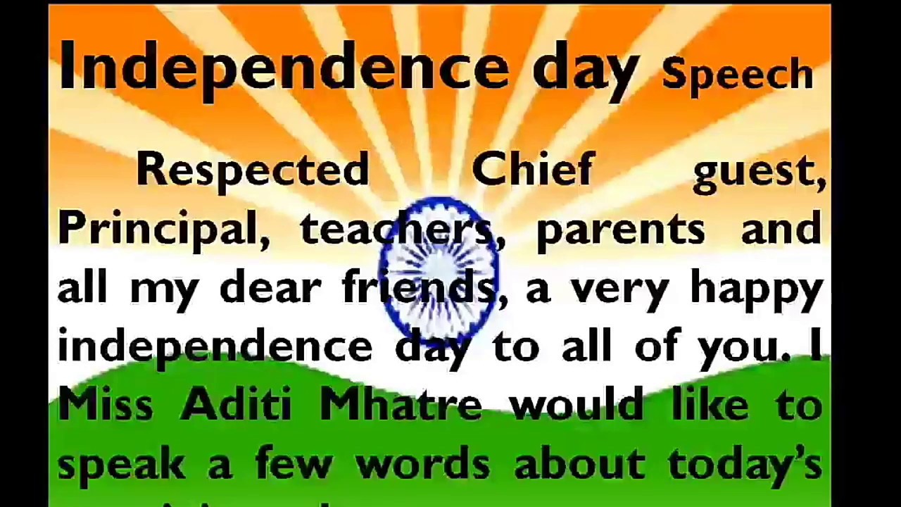 Speech on independence day / 15th August in English by Smile Please World