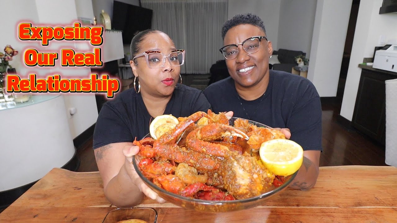 Exposing the flaws in our relationship. Seafood boil crab legs, crawfish mukbang