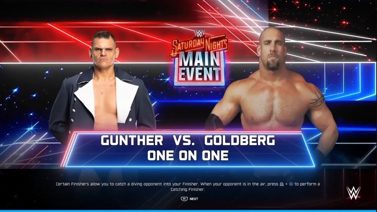 Gunther career killer recreated in WWE 2K25