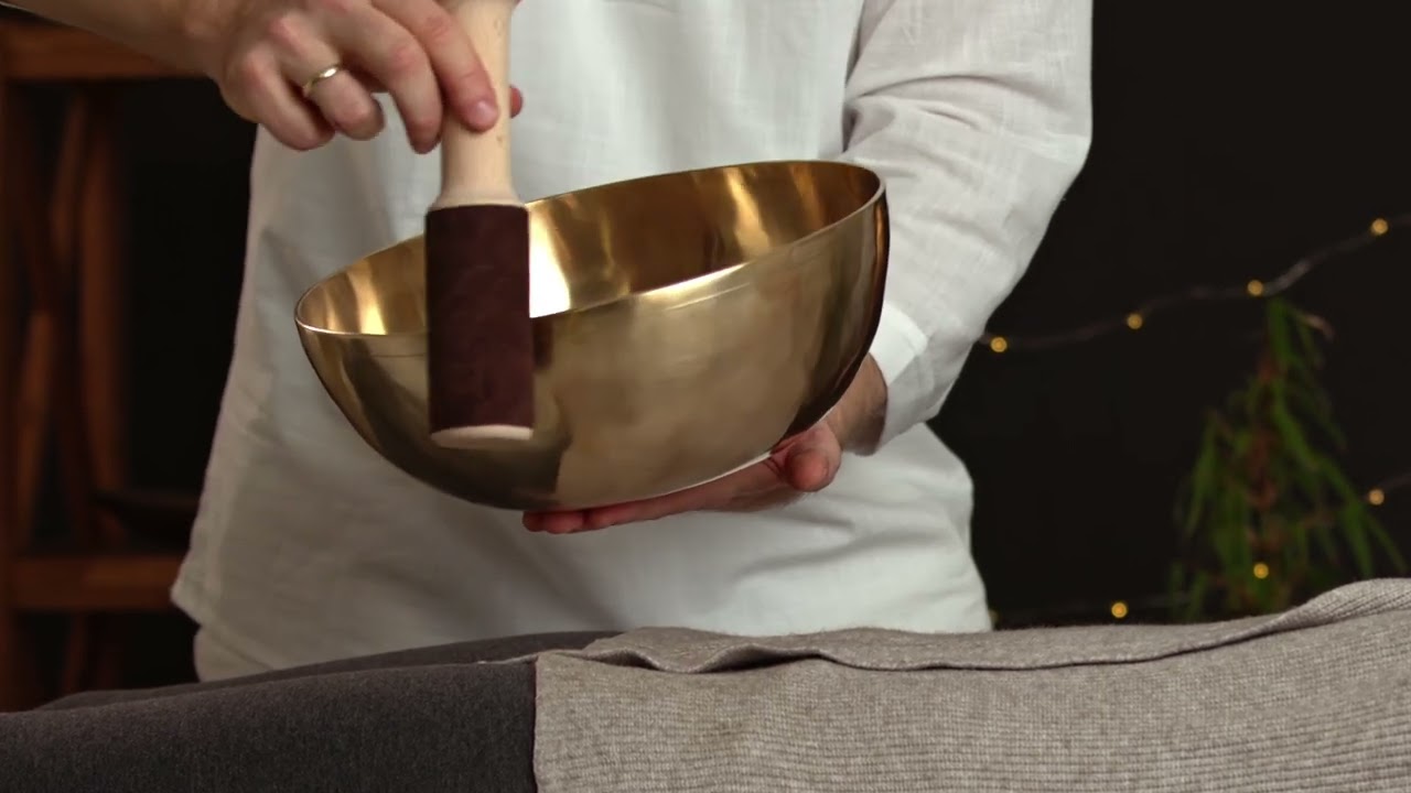 Tibetische Klangschale - Universalschale Ø 21,5 cm, für wirkungsvolle Klangmassage & Klangtherapie