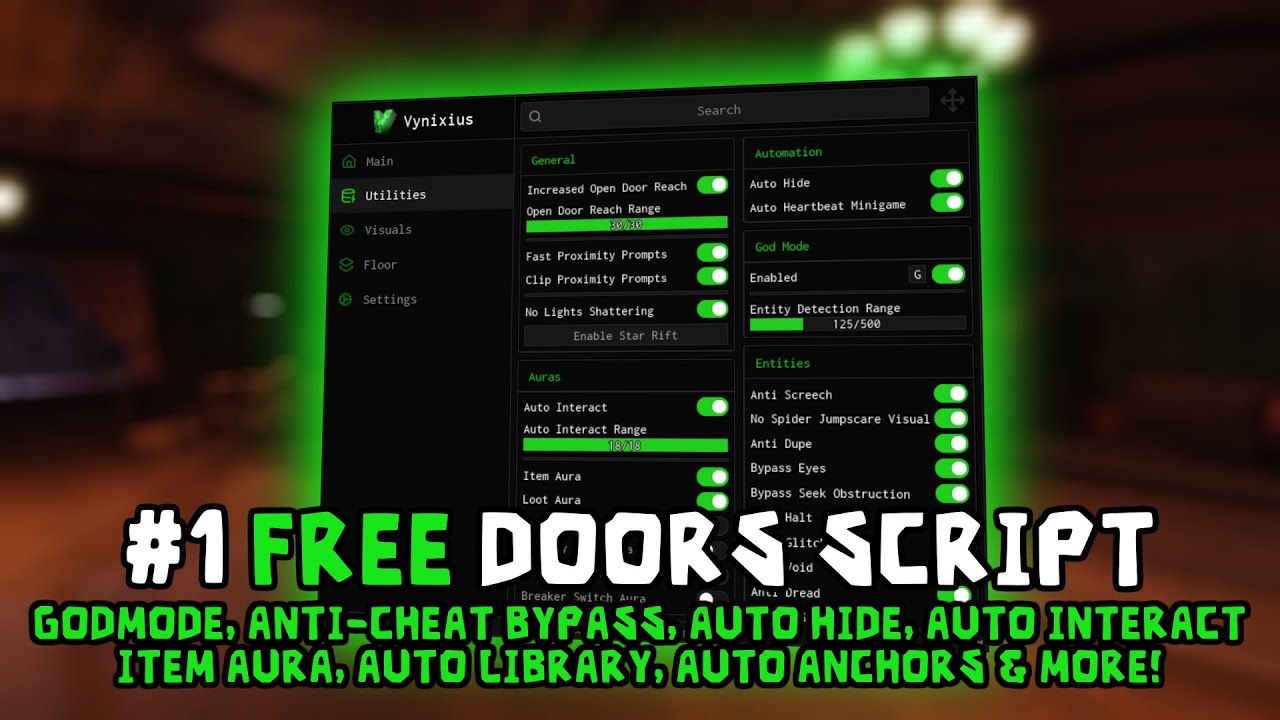 Best FREE Doors Script | God Mode, Anti-Cheat Bypass, Speed Bypass, Bypass Entities, ESP & More!