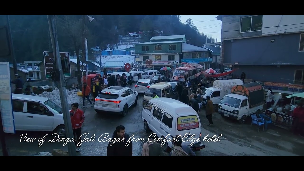 Beautiful Donga Gali Galyat Views | Comfort Edge Hotel to Donga Gali Bazar | Abbottabad