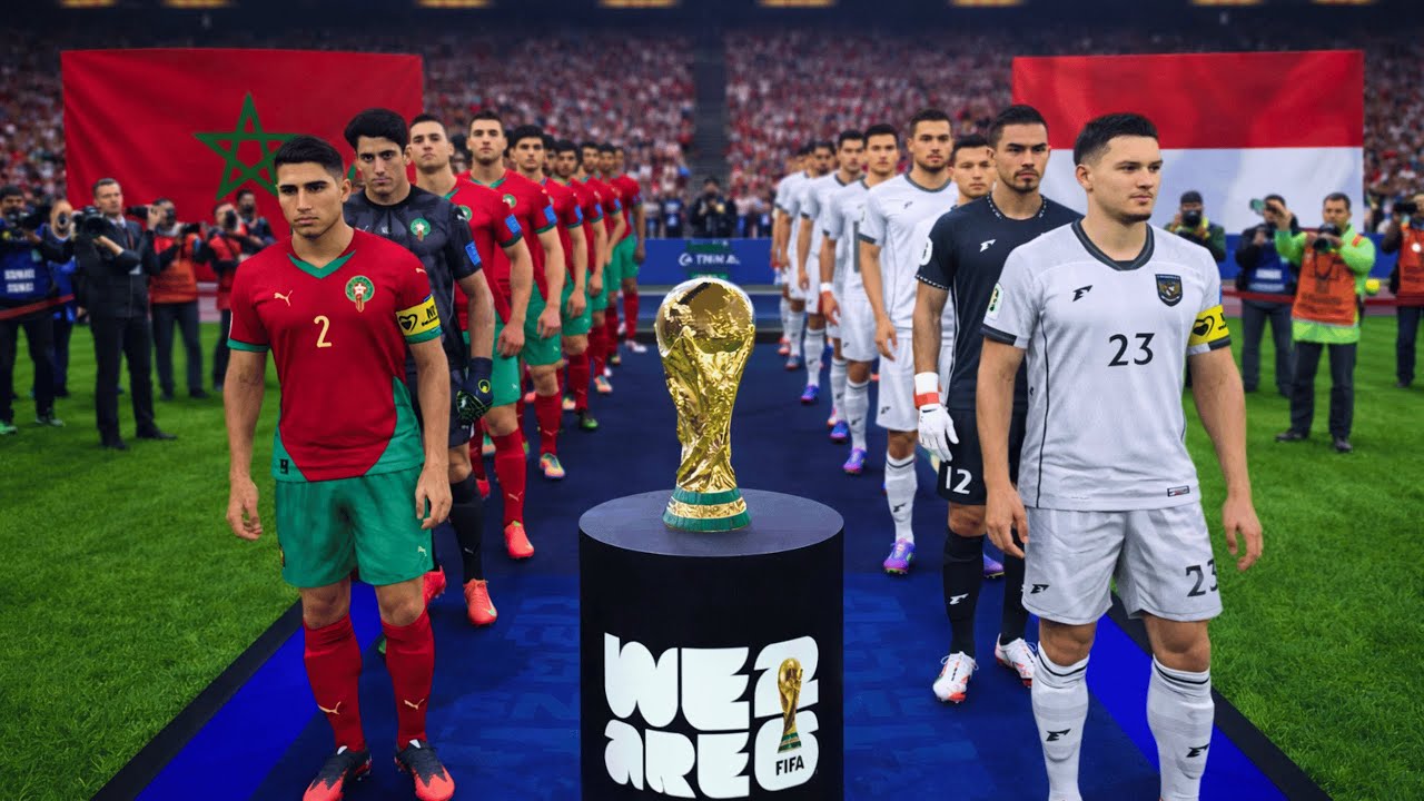 GARUDA DI FINAL! Indonesia vs Maroko | Final Piala Dunia Paling Mengejutkan | PES 2021