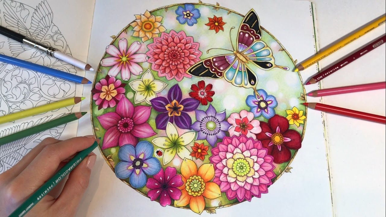 Secret Garden - Part 2: Flowers and Butterfly Coloring | Magical Jungle Coloring Book