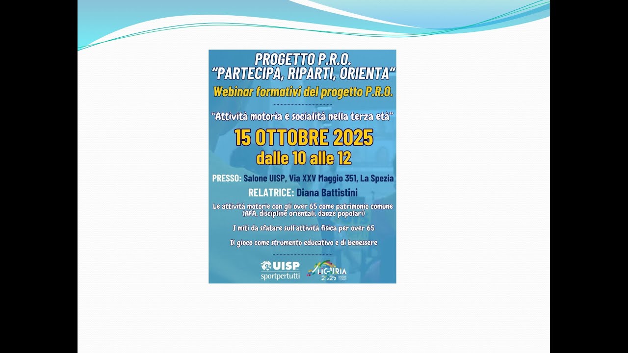 Progetto P.R.O. | Rivivi il Webinar Formativo 