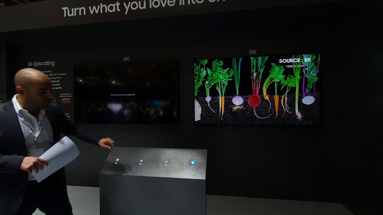 Samsung 8K Upscaling demo