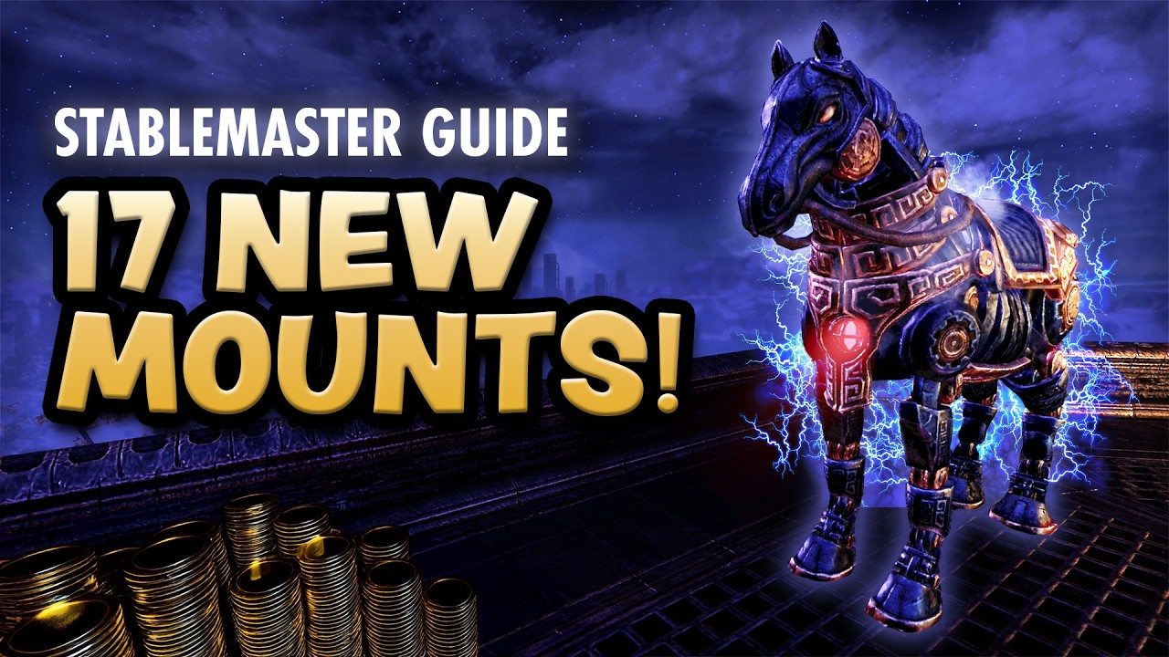 ESO Stablemaster Guide: Everything You Need to Know + 17 NEW Mounts for Gold (2026)