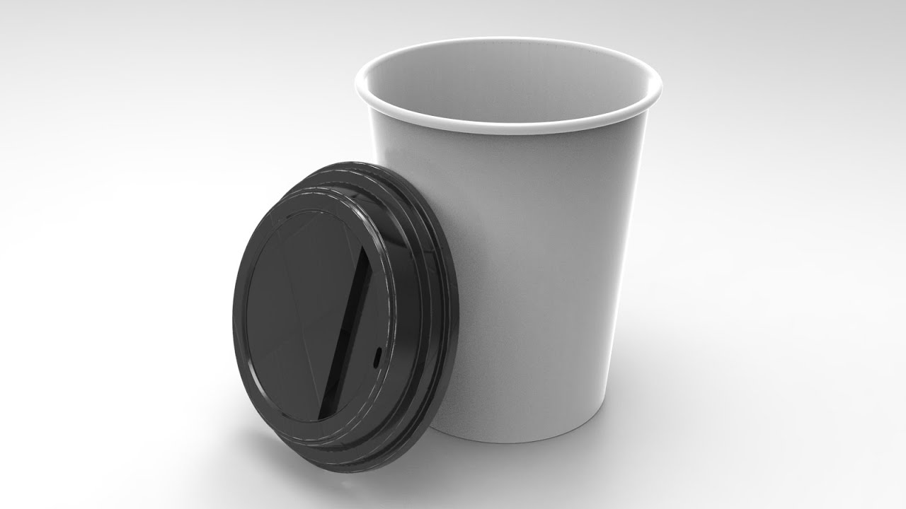 Coffee paper cup in fusion 360|tutorial