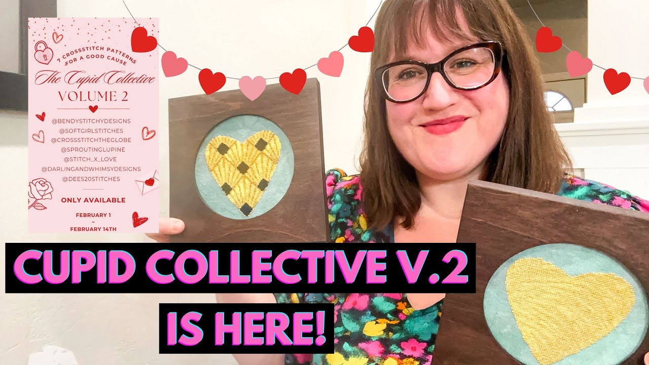 Вышивка ко Дню святого Валентина с Cupid Collective!