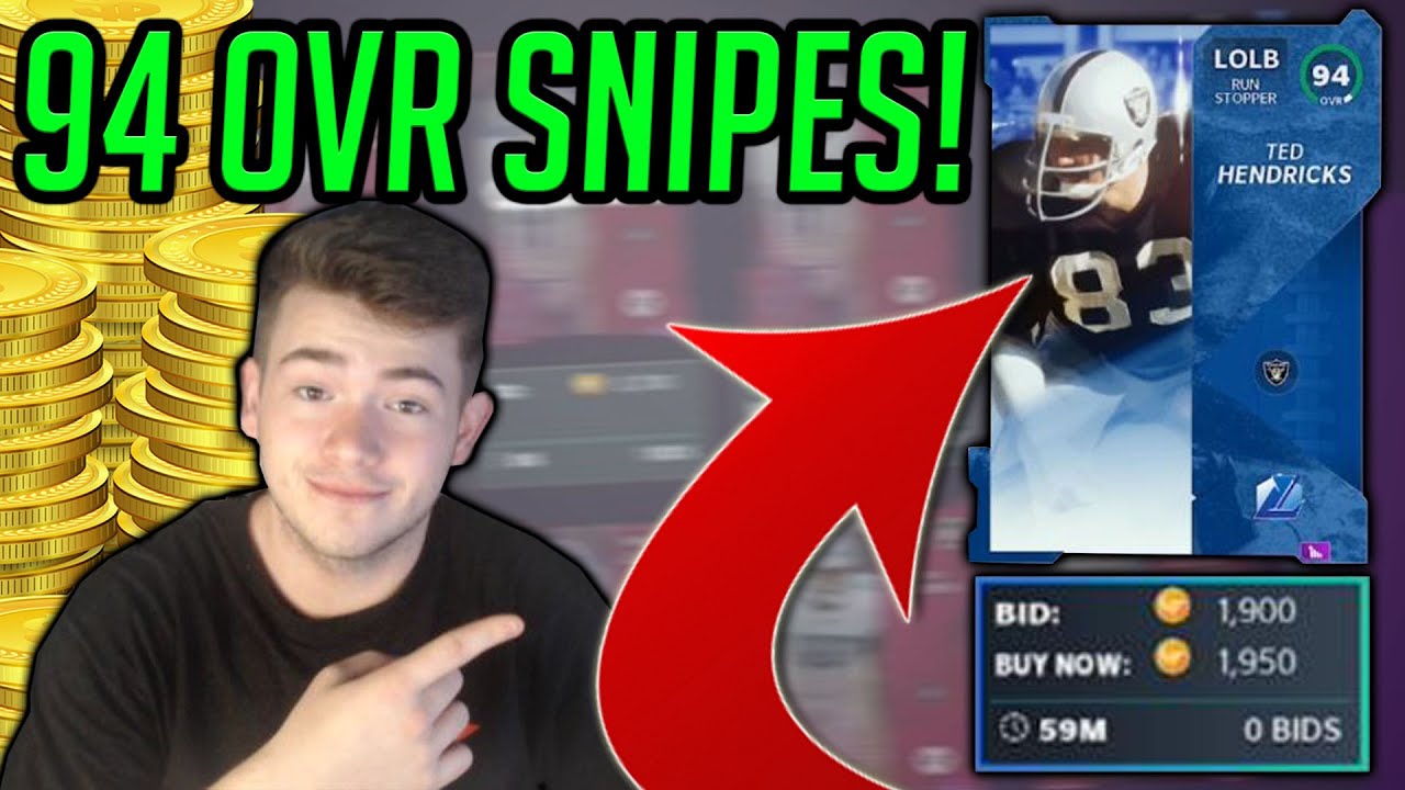 HUGE 94 OVR SNIPES! BEST SNIPING FILTERS IN MADDEN 21! FULL 30 MINUTES! 30 Minutes Sniping Madden