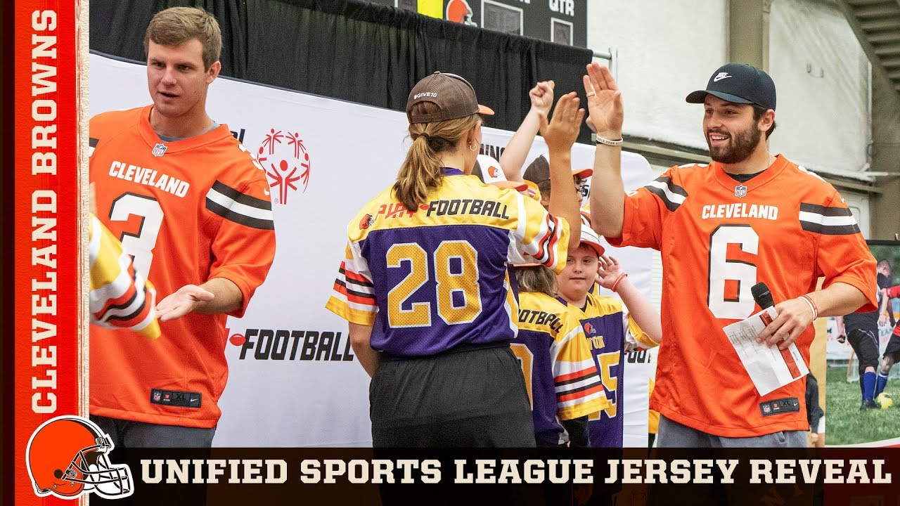 Browns host Special Olympics Ohio Unified Sports uniform reveal | Cleveland Browns