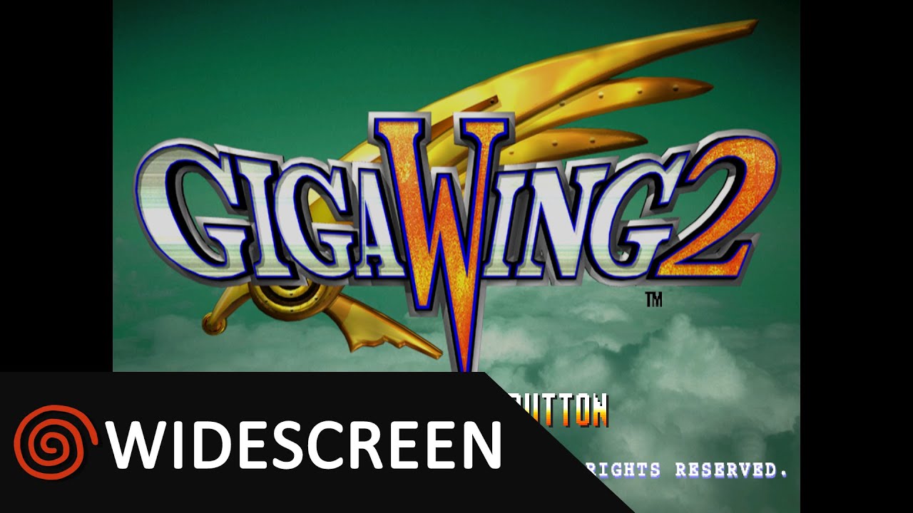 Giga Wing 2 - Sega Dreamcast - RetroArch Flycast widescreen 1080p60 『ギガウイング2』