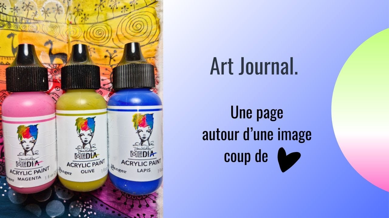 Art Journal 🖌️ Une page autour d'une image coup de 💛