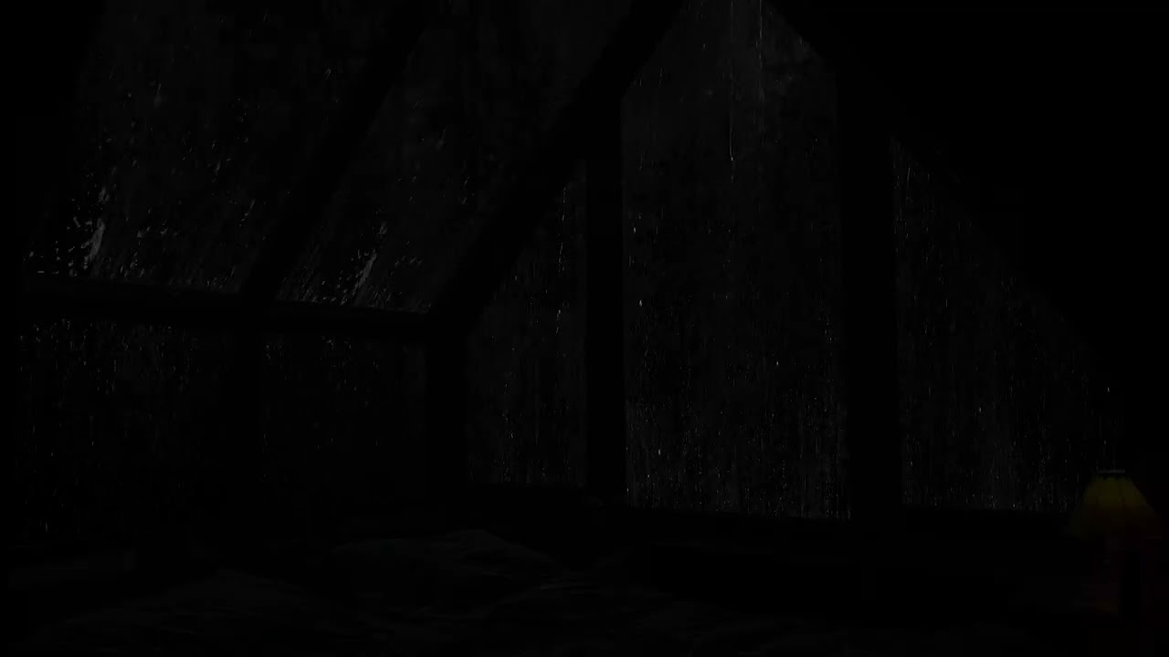 블랙 윈도우 - 슬립 레인 - 편안한 밤을 위한 평화로운 비