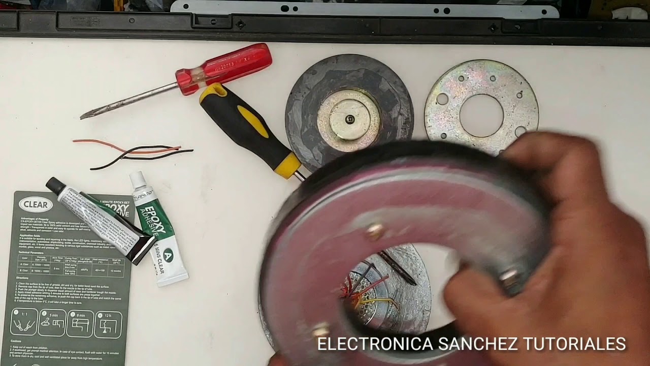 bocina con el im&aacute;n corrido o fuera de centro. soluci&oacute;n muy f&aacute;cil