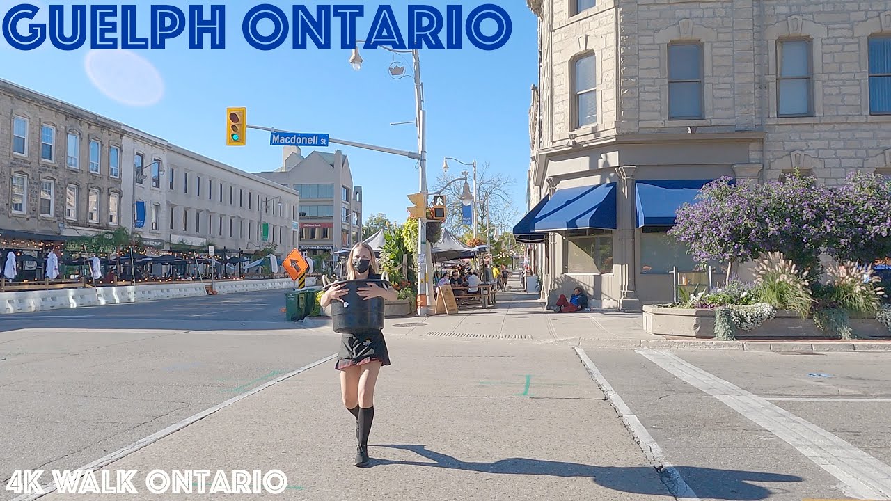 Downtown Guelph Ontario: 4K Slow Walk Toronto & Ontario, Canada