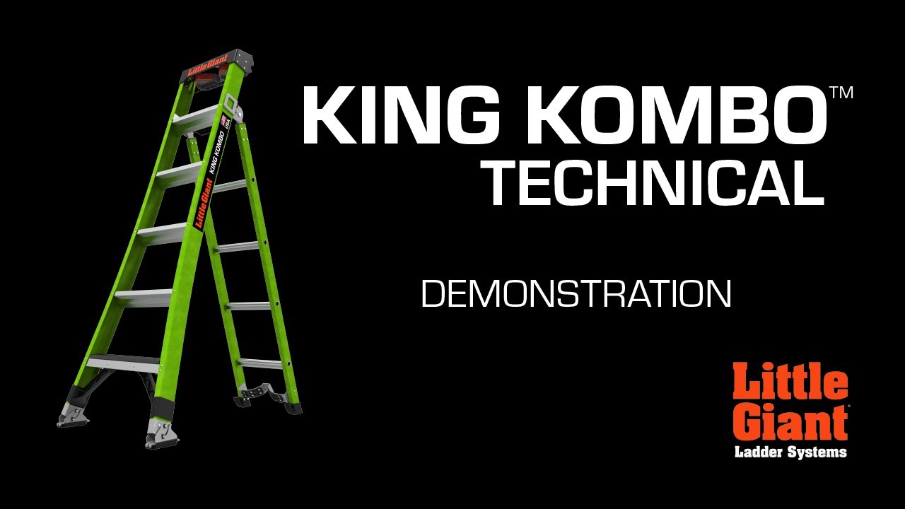 King Kombo 2.0 Technical Demo | IAA 375 lbs Rated | Little Giant Ladder Systems