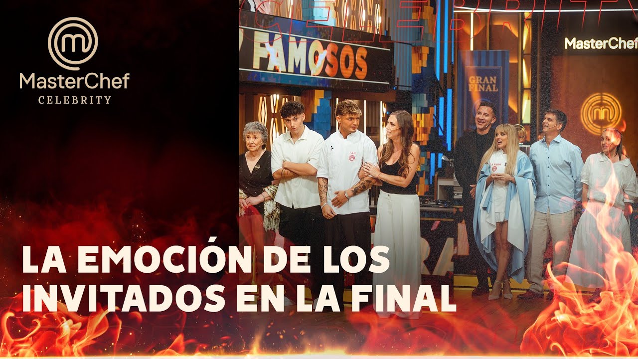 Los finalistas de Masterchef Celebrity recibieron el apoyo de sus seres queridos