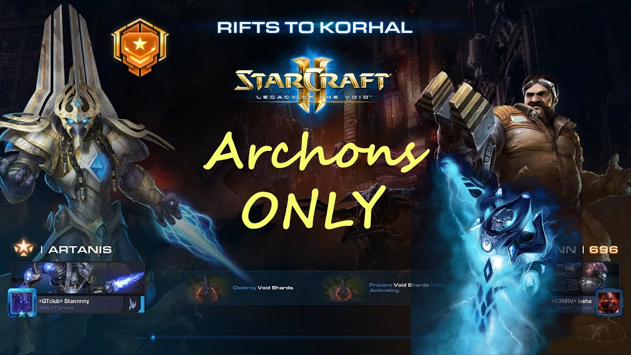 StarCraft 2 Co-Op Artanis (Archon's ONLY) lvl 1000 Brutal with Bonus