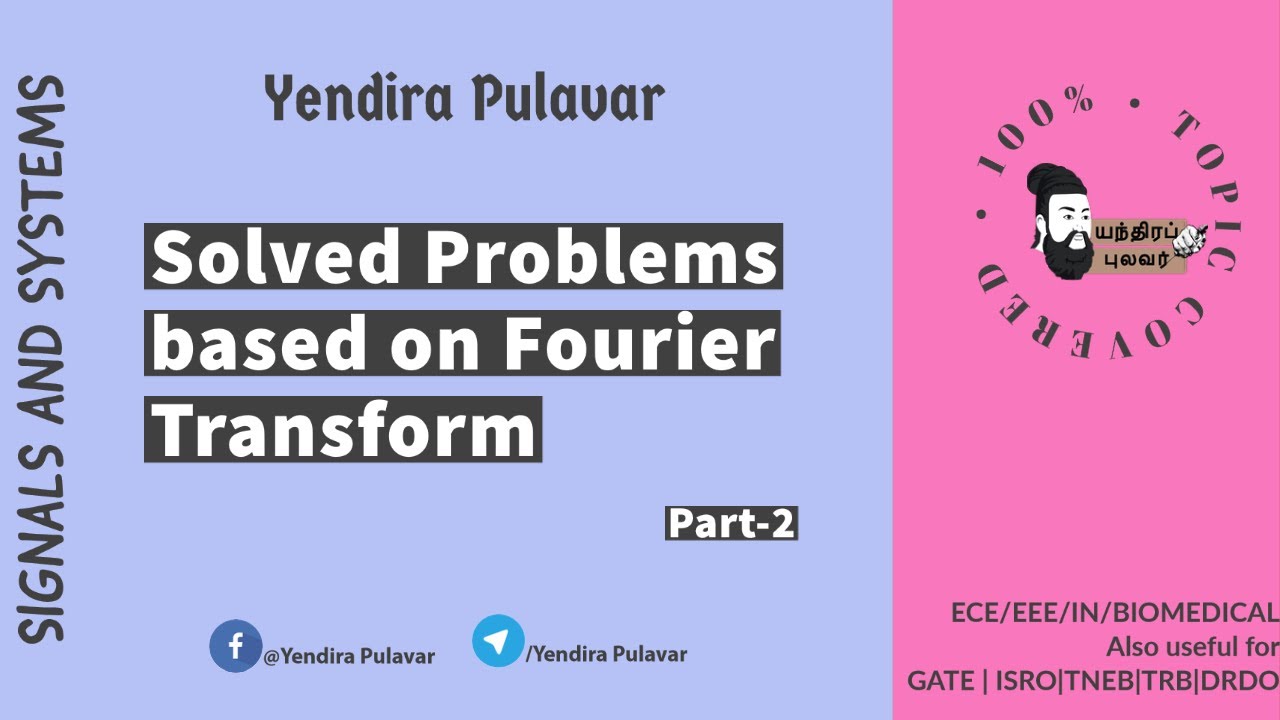 Fourier Transform | Solved Problems-Part 2 | Signals and Systems