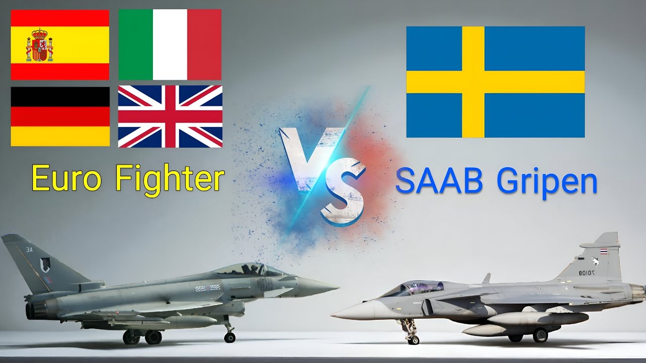 Euro Fighter vs SAAB Gripen | Advanced Fighter Jets Comparison |