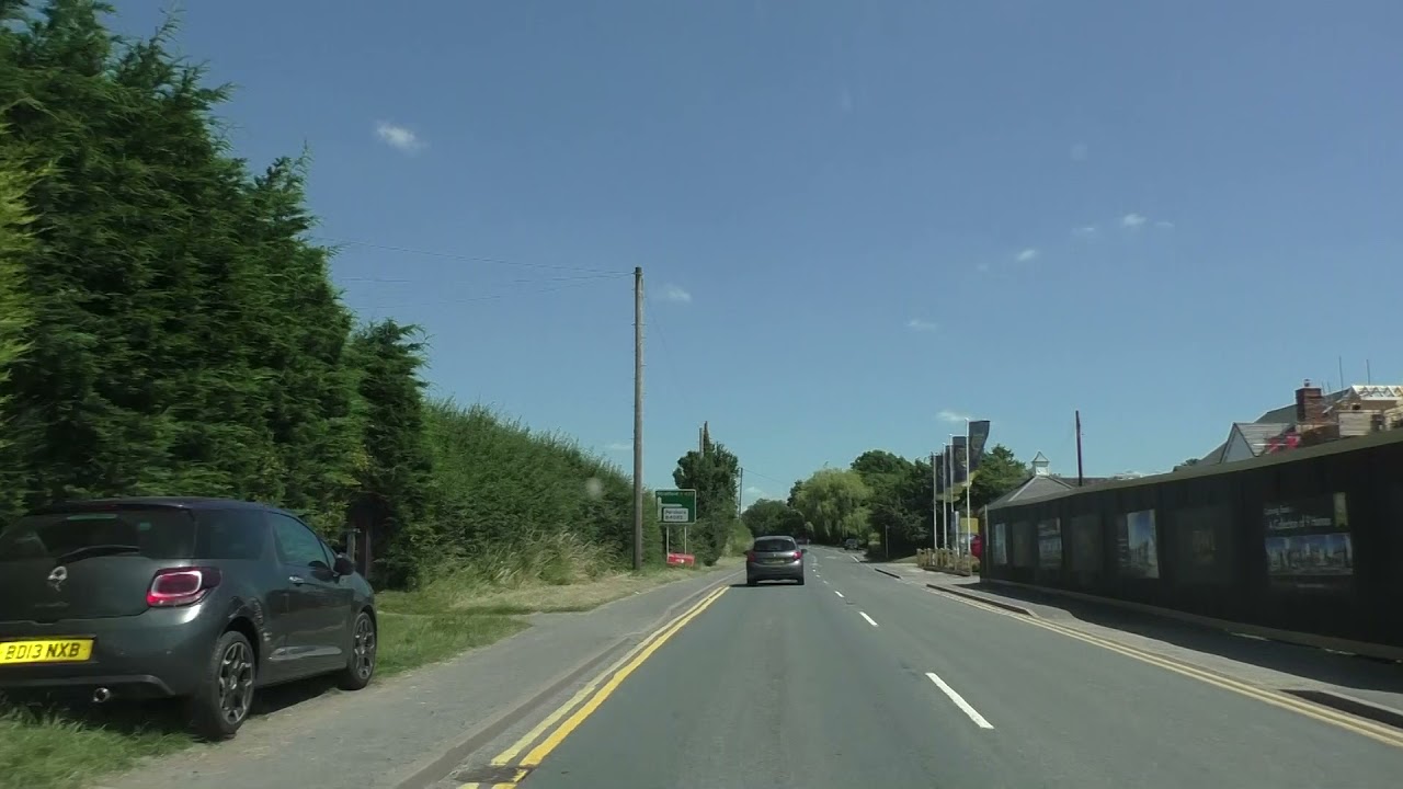 Driving On The A44 & A422 From Spetchley To Inkberrow, Worcester, England 17th July 2021