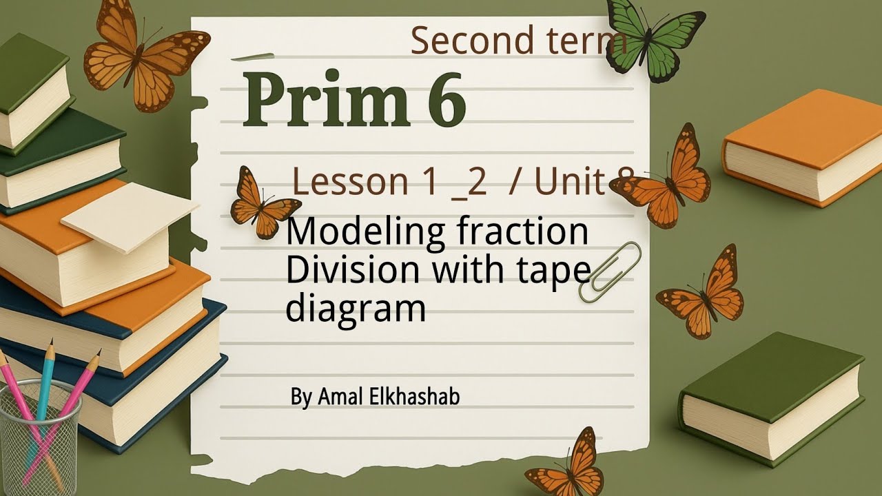 Prim. 6 / Lesson 1_2 / Modeling fraction by using tape diagram  / Unit 8 