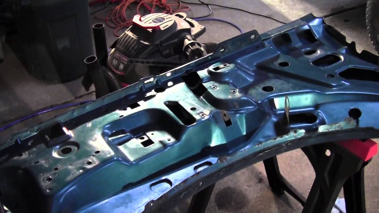 1994 F150 Restoration #20 - Painting Inside Fenders and Hood!!!