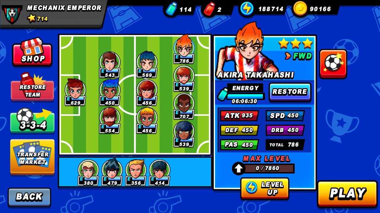 My Team at Online Match | Soccer Heroes RPG #gaming #gameplay #games #soccer #creative