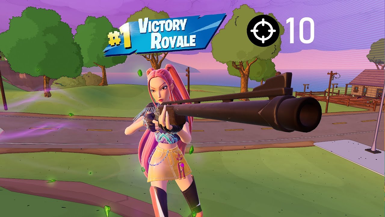 Winning a Zero Build Game with 10 elim game