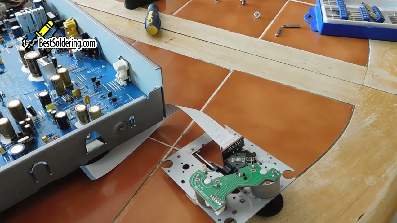 How to change the laser mechanism on a CD player