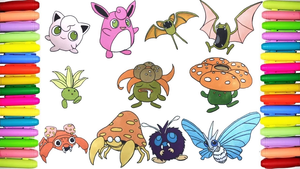 Coloring Pokemon shiny list #39 - 49