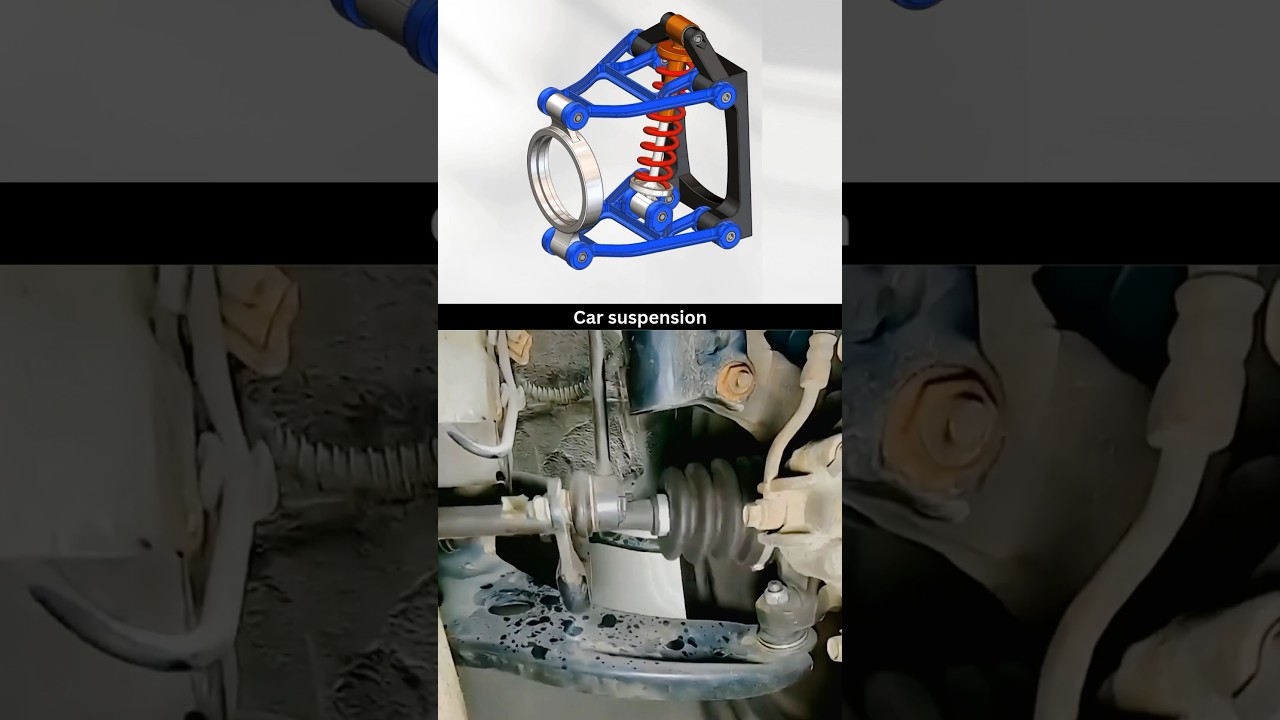 Car Suspension | Working 3D Animation ✅ 