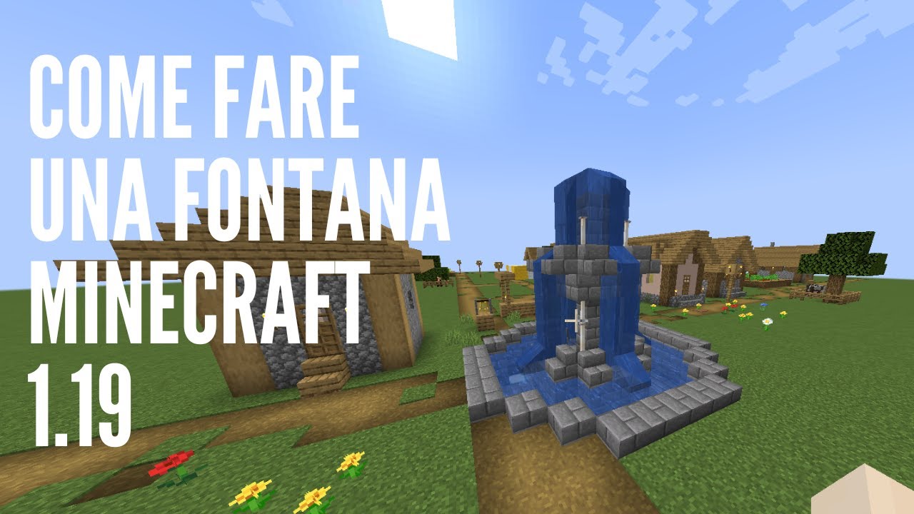 COME FARE UNA FONTANA SEMPLICE MA EFFICACE SU MINECRAFT 1.19! -MINECRAFT ITA #tutorial